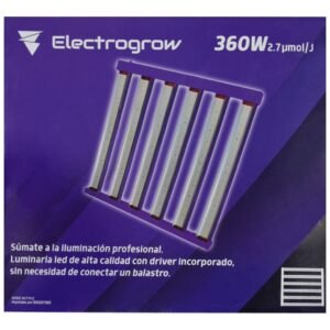 Luminaria Led 360w 2,7 μmol / J Electrogrow