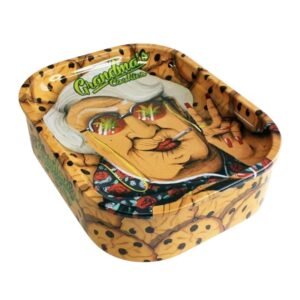 Caja Metálica con Bandeja para Liar - Granny's Cookies - 18 x 14 x5cm