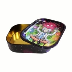 Caja Metálica con Bandeja para Liar - Zen - 18 x 14 x5cm