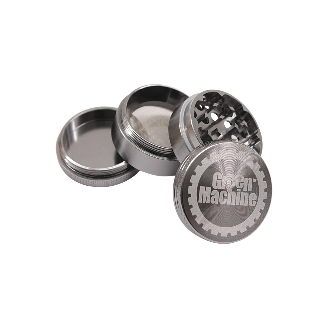 Grinder Green Machine 40mm- Dark Silver